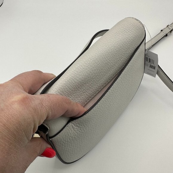 NWT Kate Spade Leila Mini Flap Crossbody - Quill Grey - Picture 5 of 11
